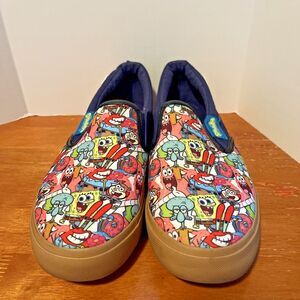 Ground Up SpongeBob Squarepants Krusty Krab Slip On Sneakers Men's 8.5 Womens 10